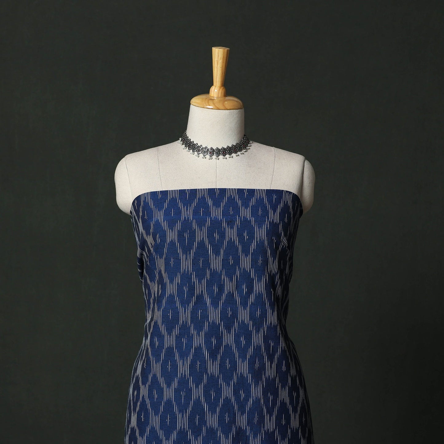 Pochampally ikat cotton 2pc unstitched dress material