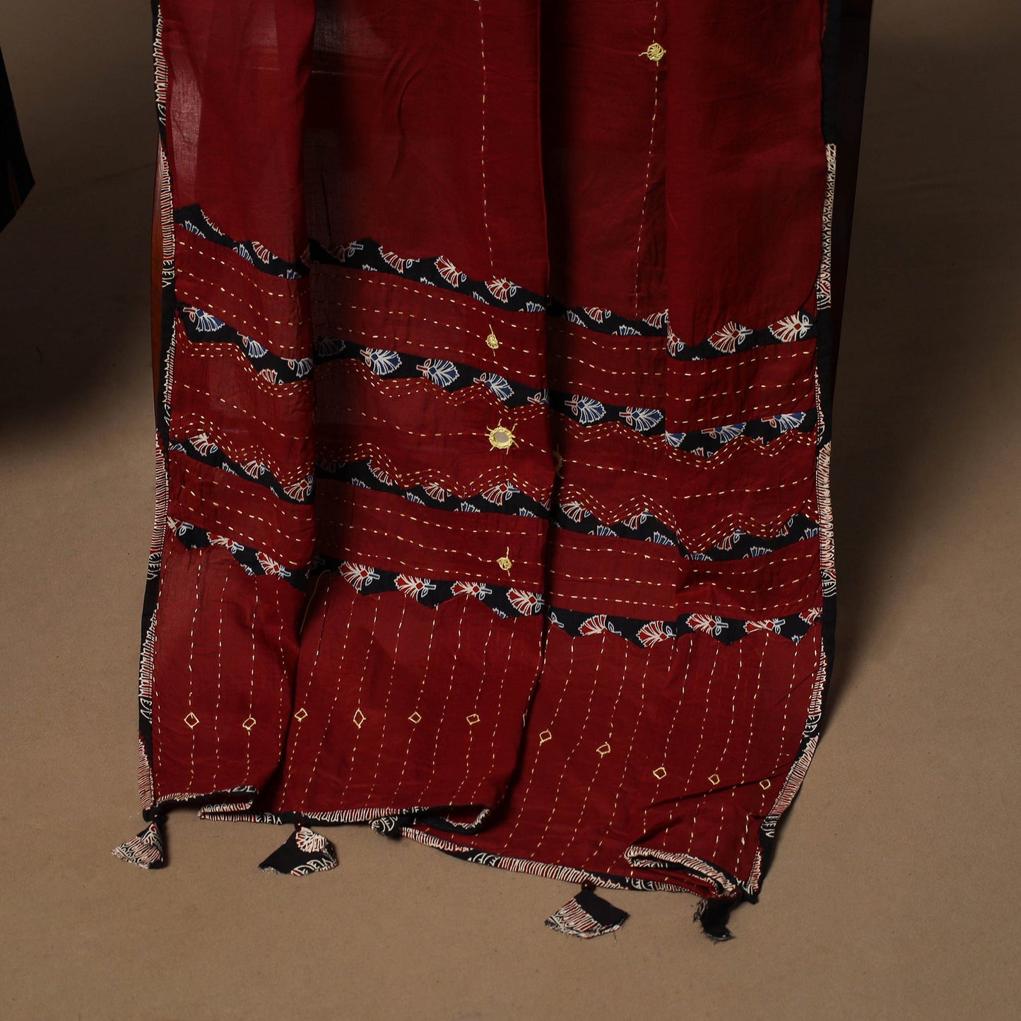 Pochampally ikat cotton 2pc unstitched dress material