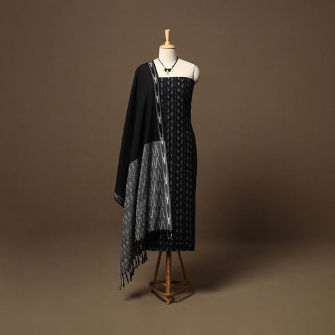 Pochampally ikat cotton 2pc unstitched dress material