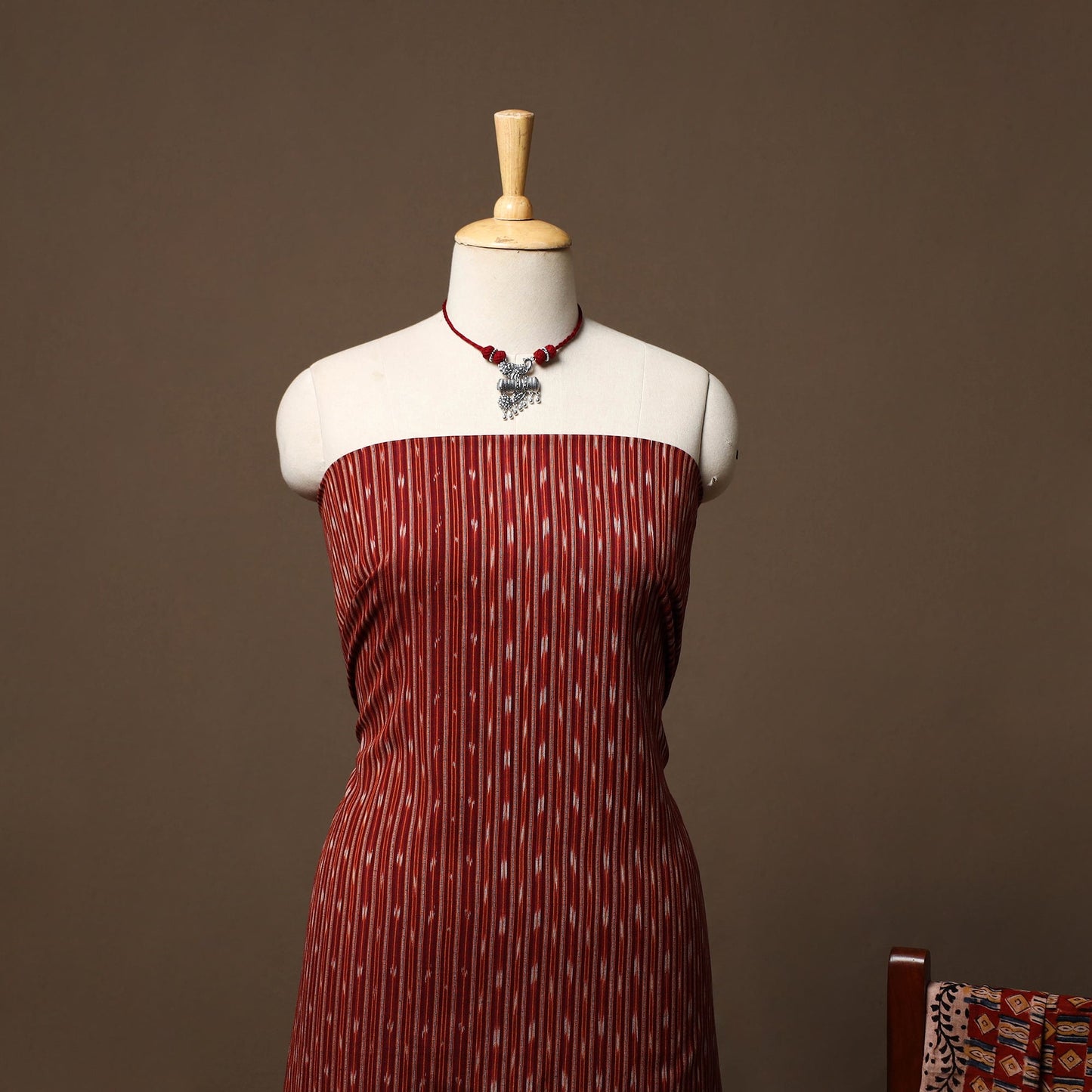 Pochampally ikat cotton 2pc unstitched dress material