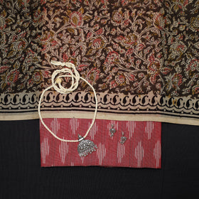 Pochampally ikat cotton 2pc unstitched dress material