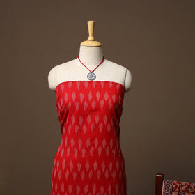 Pochampally ikat cotton 2pc unstitched dress material