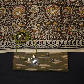 Pochampally ikat cotton 2pc unstitched dress material