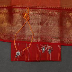 Pochampally ikat cotton 2pc unstitched dress material