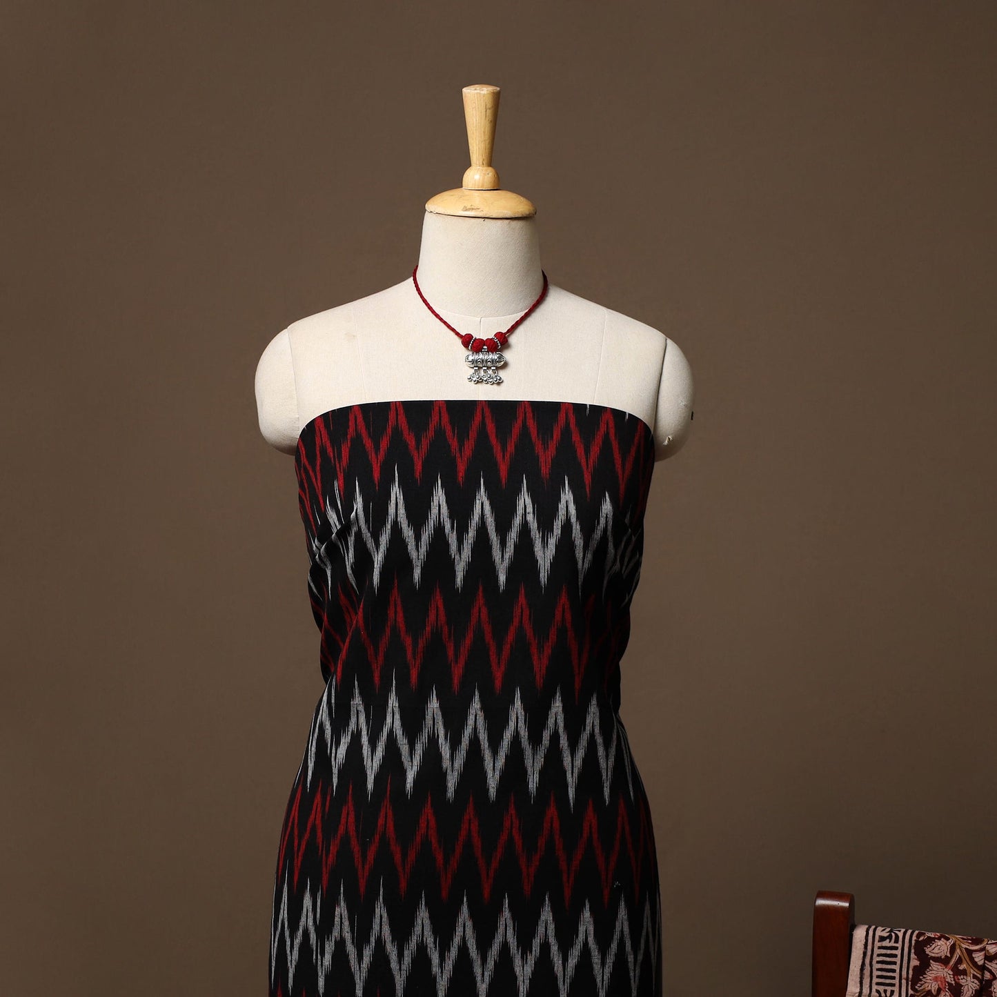 Pochampally ikat cotton 2pc unstitched dress material