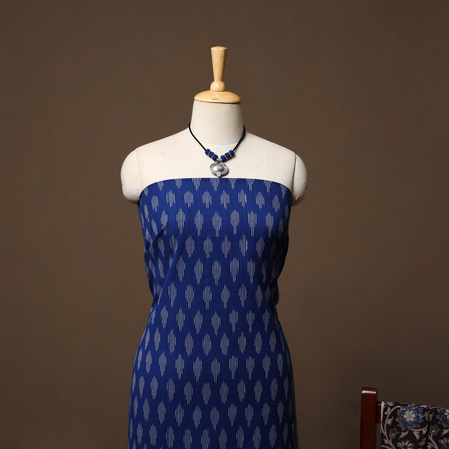 Pochampally ikat cotton 2pc unstitched dress material