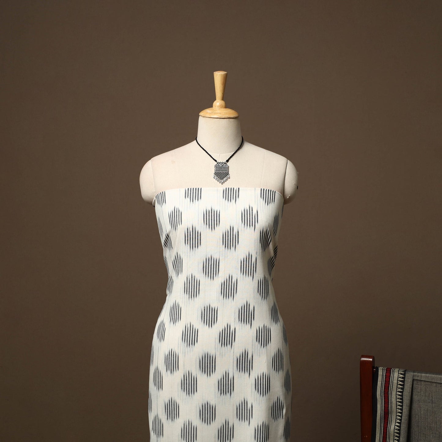 Pochampally ikat cotton 2pc unstitched dress material