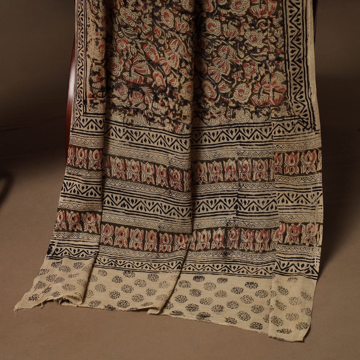 Pochampally ikat cotton 2pc unstitched dress material