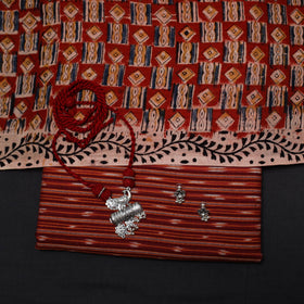 Pochampally ikat cotton 2pc unstitched dress material