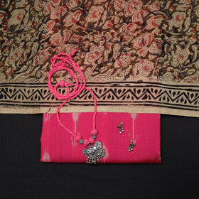 Pochampally ikat cotton 2pc unstitched dress material