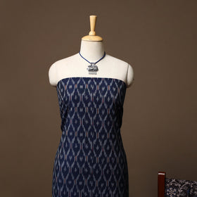 Pochampally ikat cotton 2pc unstitched dress material