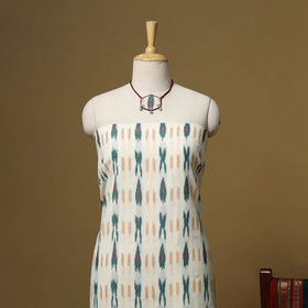 Pochampally ikat cotton 2pc unstitched dress material