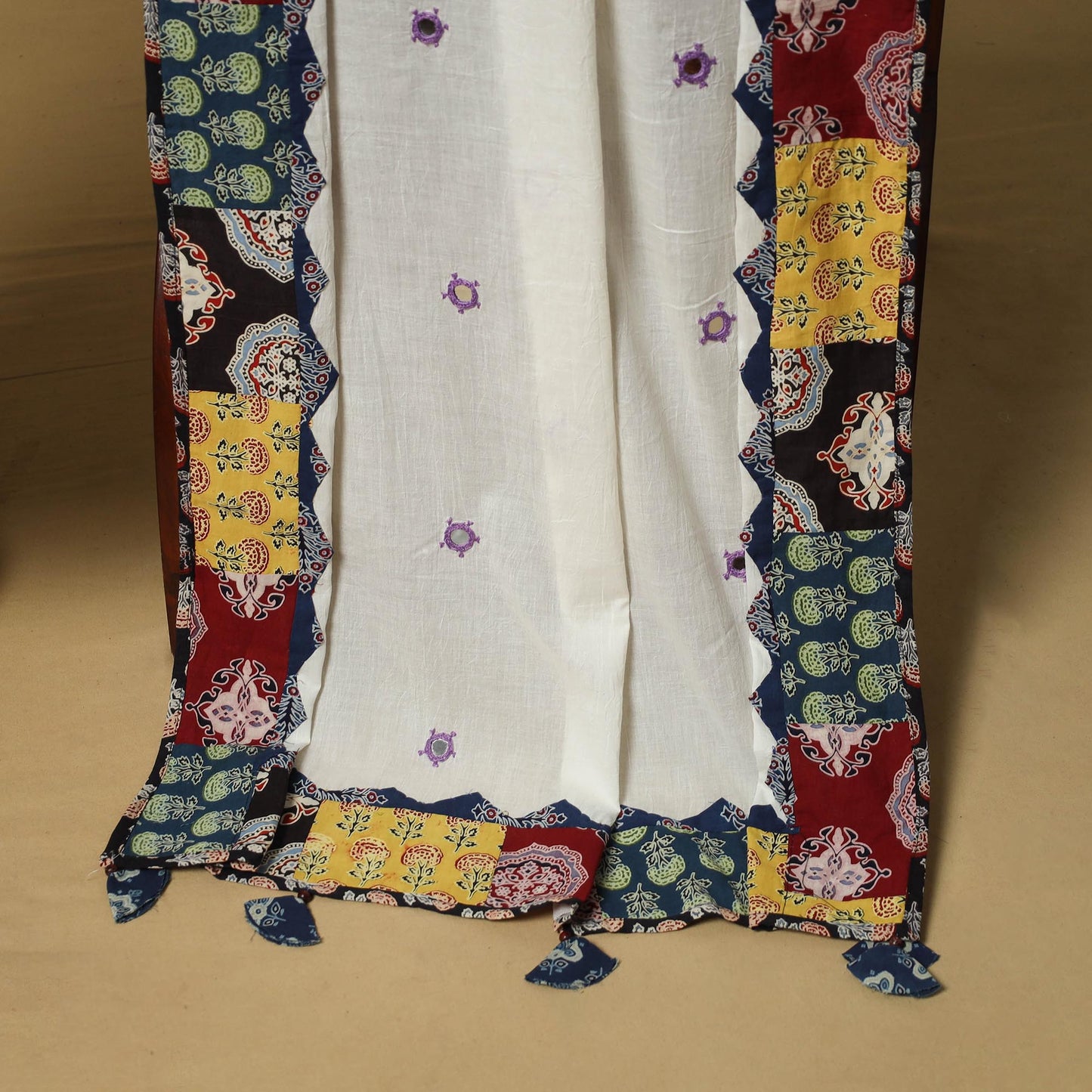 Pochampally ikat cotton 2pc unstitched dress material