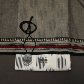 Pochampally ikat cotton 2pc unstitched dress material