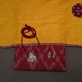 Pochampally ikat cotton 2pc unstitched dress material