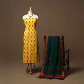 Pochampally ikat cotton 2pc unstitched dress material