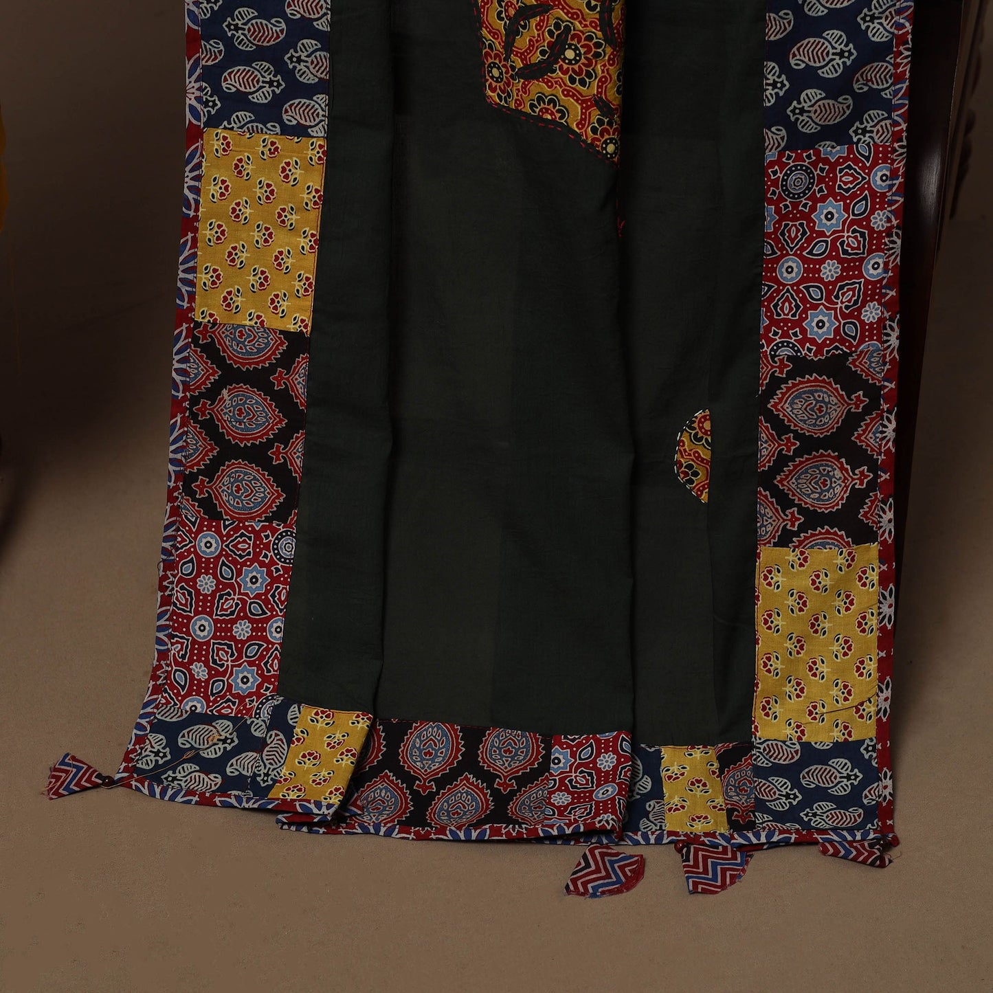 Pochampally ikat cotton 2pc unstitched dress material