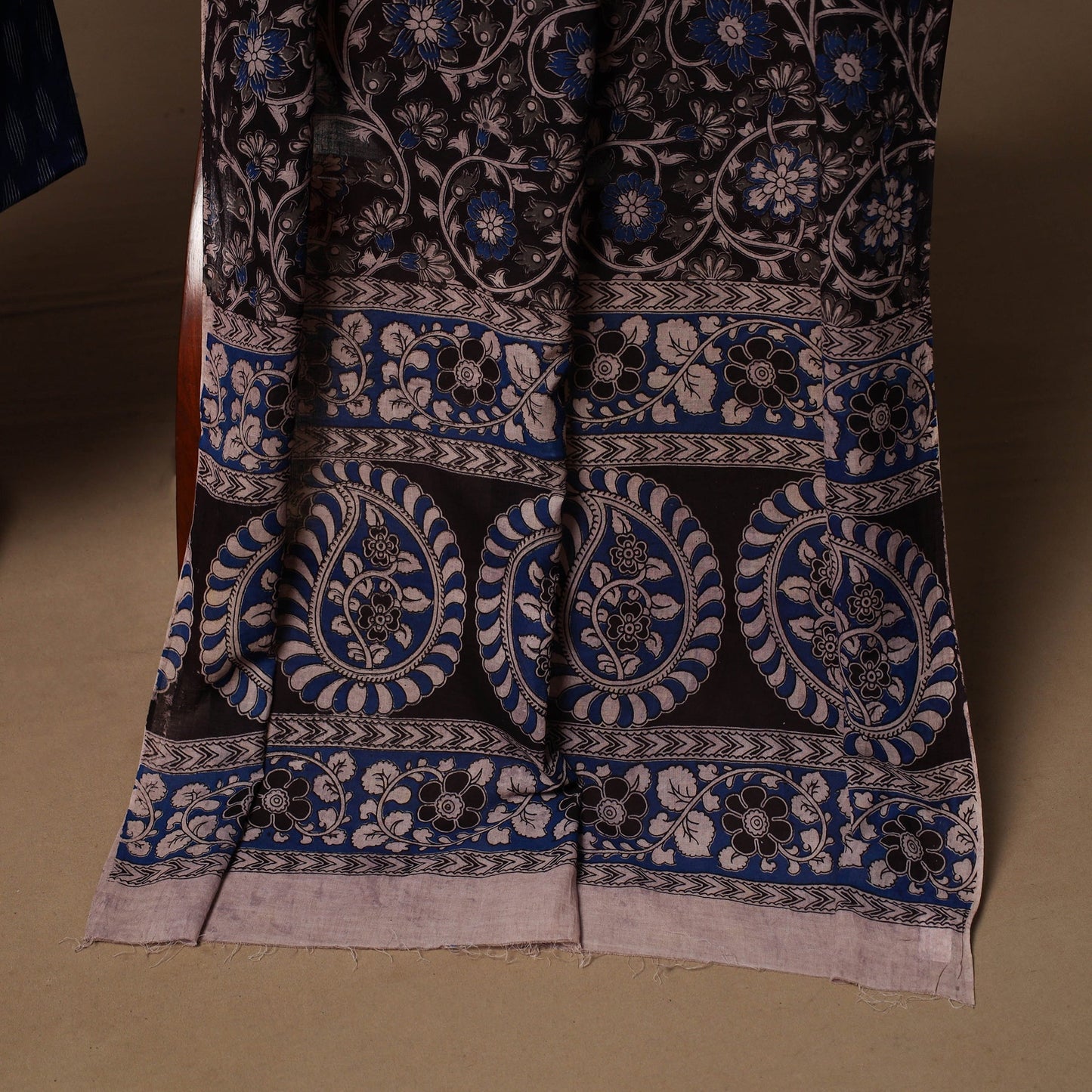 Pochampally ikat cotton 2pc unstitched dress material