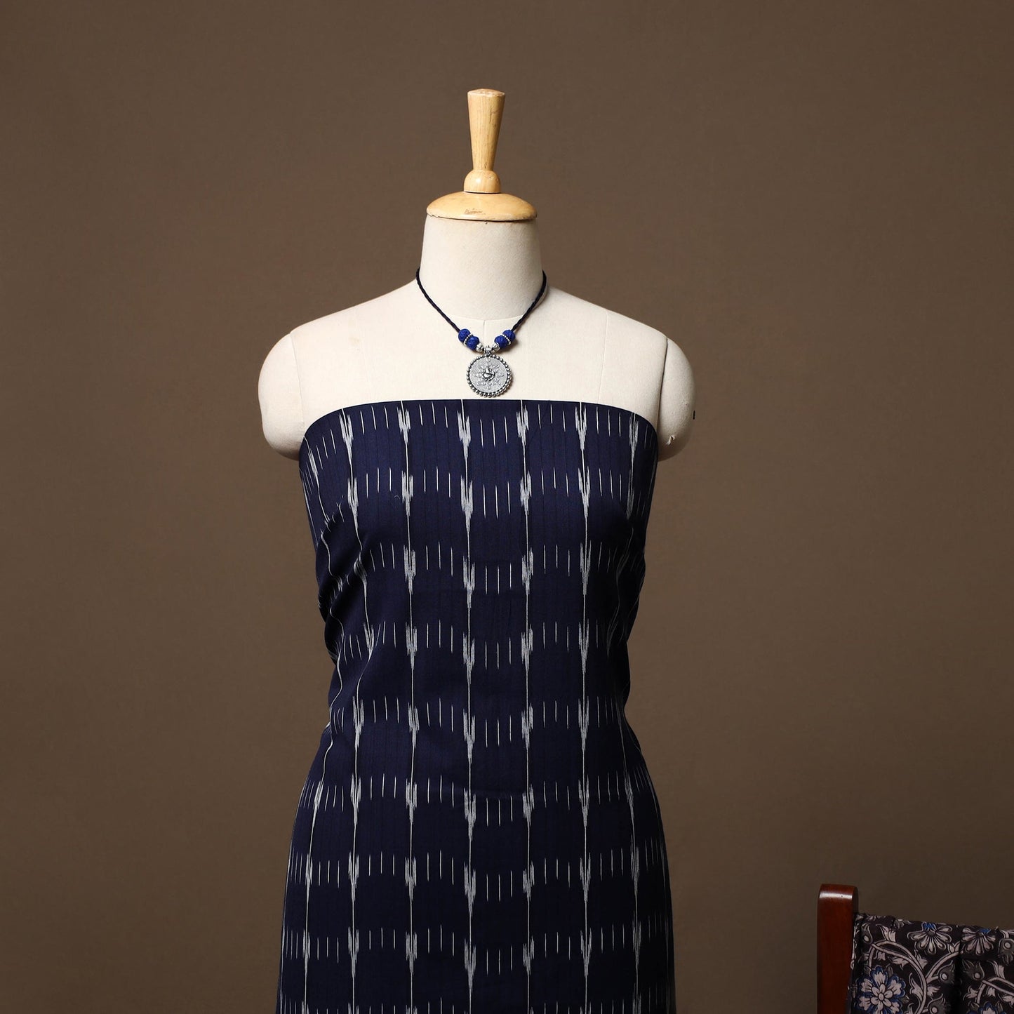 Pochampally ikat cotton 2pc unstitched dress material