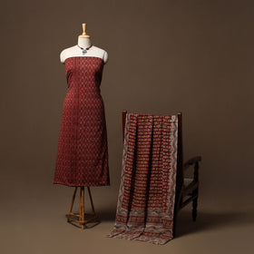 Pochampally ikat cotton 2pc unstitched dress material