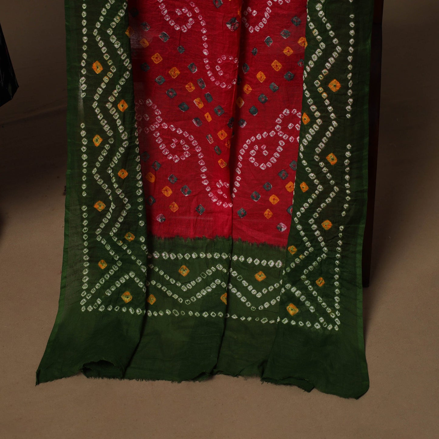 Pochampally ikat cotton 2pc unstitched dress material