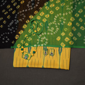 Pochampally ikat cotton 2pc unstitched dress material