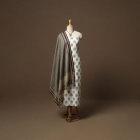 Pochampally ikat cotton 2pc unstitched dress material