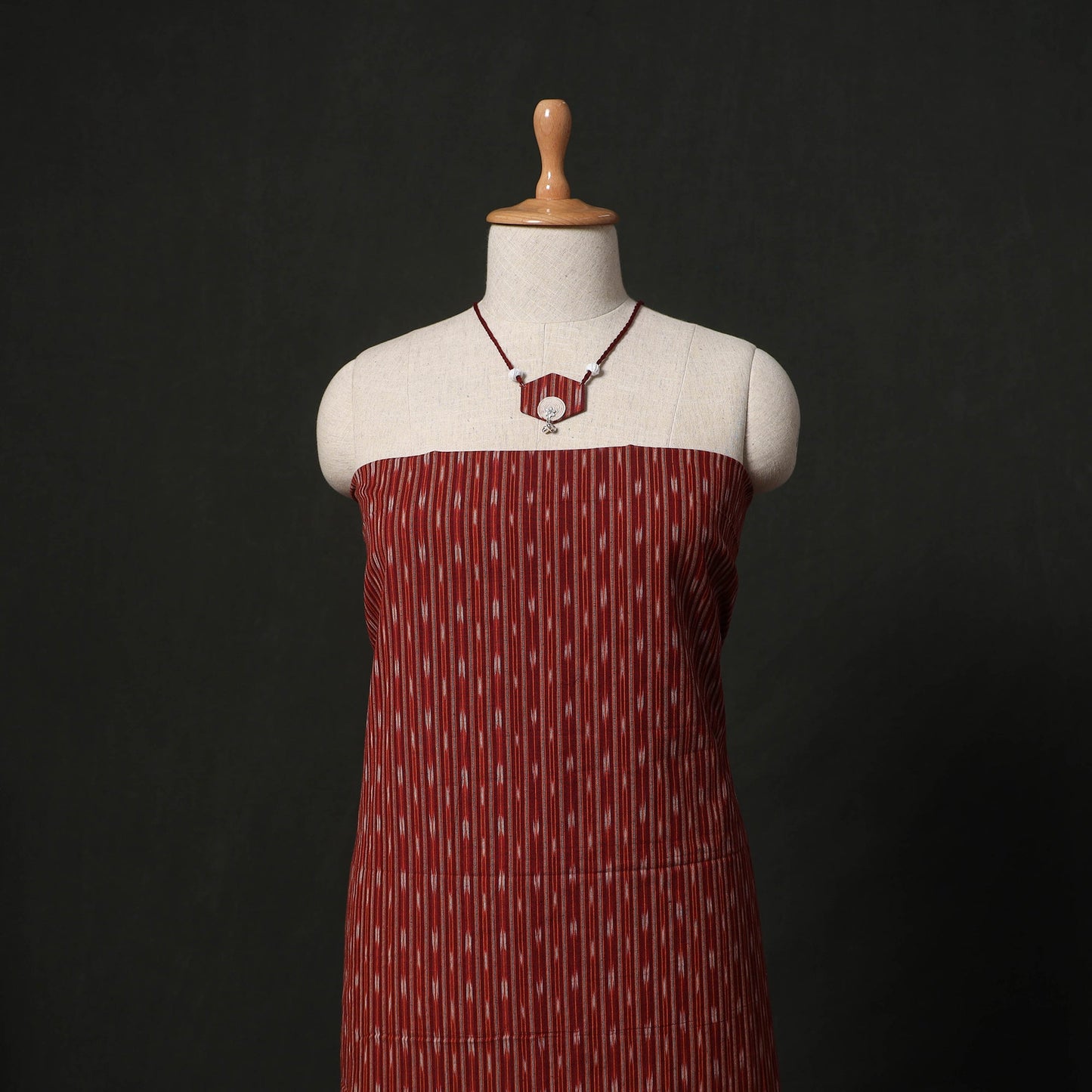 Pochampally ikat cotton 2pc unstitched dress material kurta