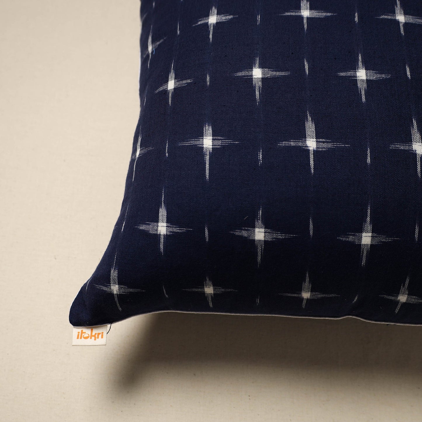 Pochampally ikat cotton cushion cover 152 - handcrafted