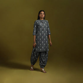 Pochampally ikat cotton night suit set 04 - handcrafted
