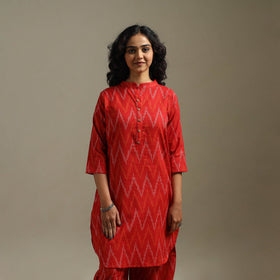 Pochampally ikat cotton night suit set 08 - handcrafted