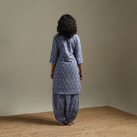 Pochampally ikat cotton night suit set 09 - handcrafted