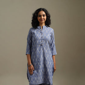 Pochampally ikat cotton night suit set 09 - handcrafted