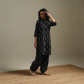 Pochampally ikat cotton night suit set 12 - handcrafted