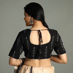 Pochampally ikat cotton stitched blouse - handcrafted