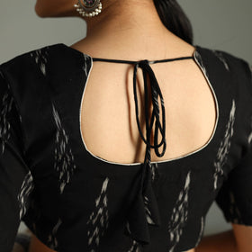 Pochampally ikat cotton stitched blouse - handcrafted