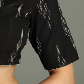 Pochampally ikat cotton stitched blouse - handcrafted