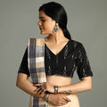 Pochampally ikat cotton stitched blouse - handcrafted