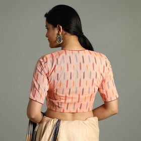 Pochampally ikat cotton stitched blouse - handcrafted