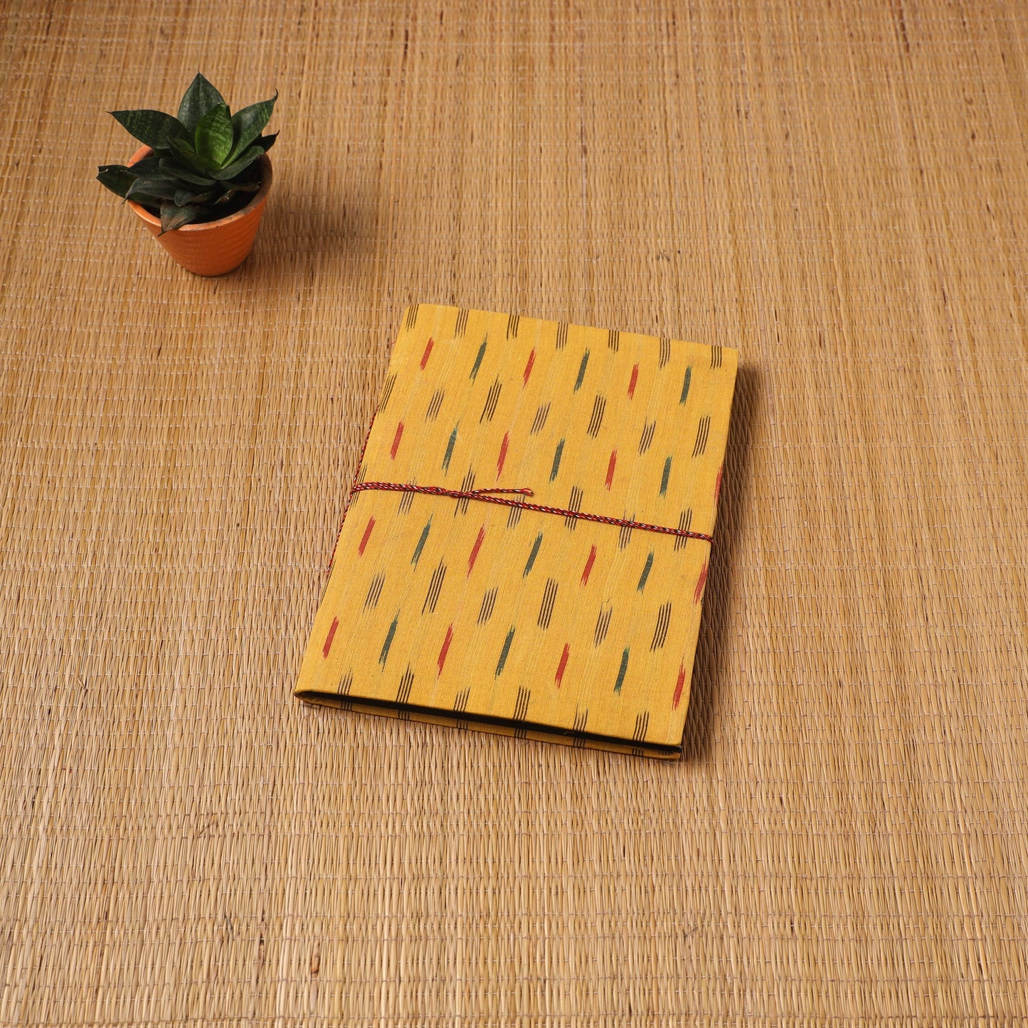 Pochampally ikat fabric cover handmade paper photo album