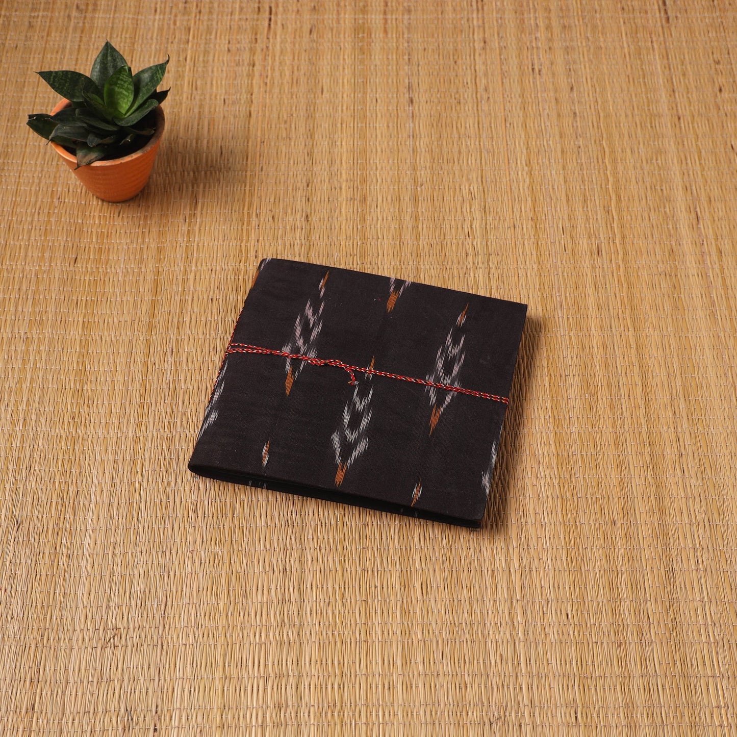 Pochampally ikat fabric cover handmade paper photo album (9