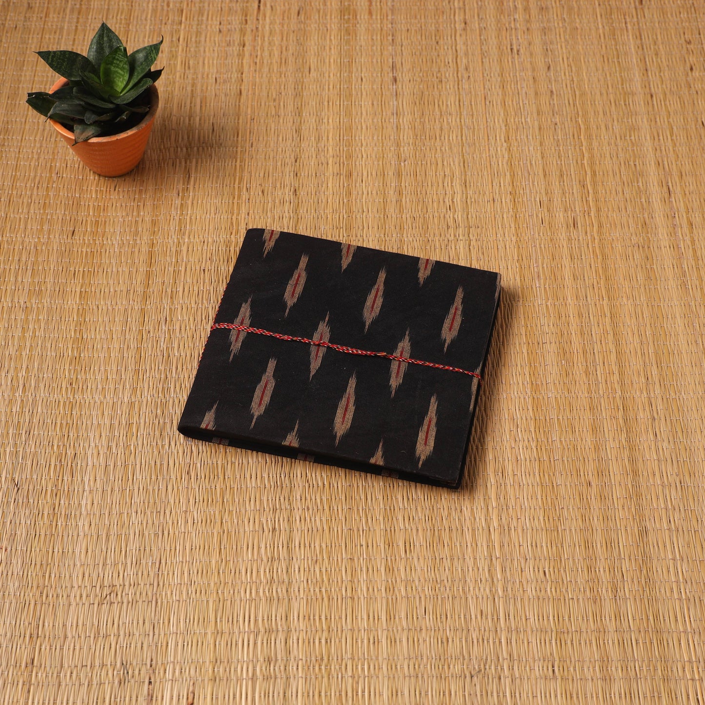 Pochampally ikat fabric cover handmade paper photo album (9