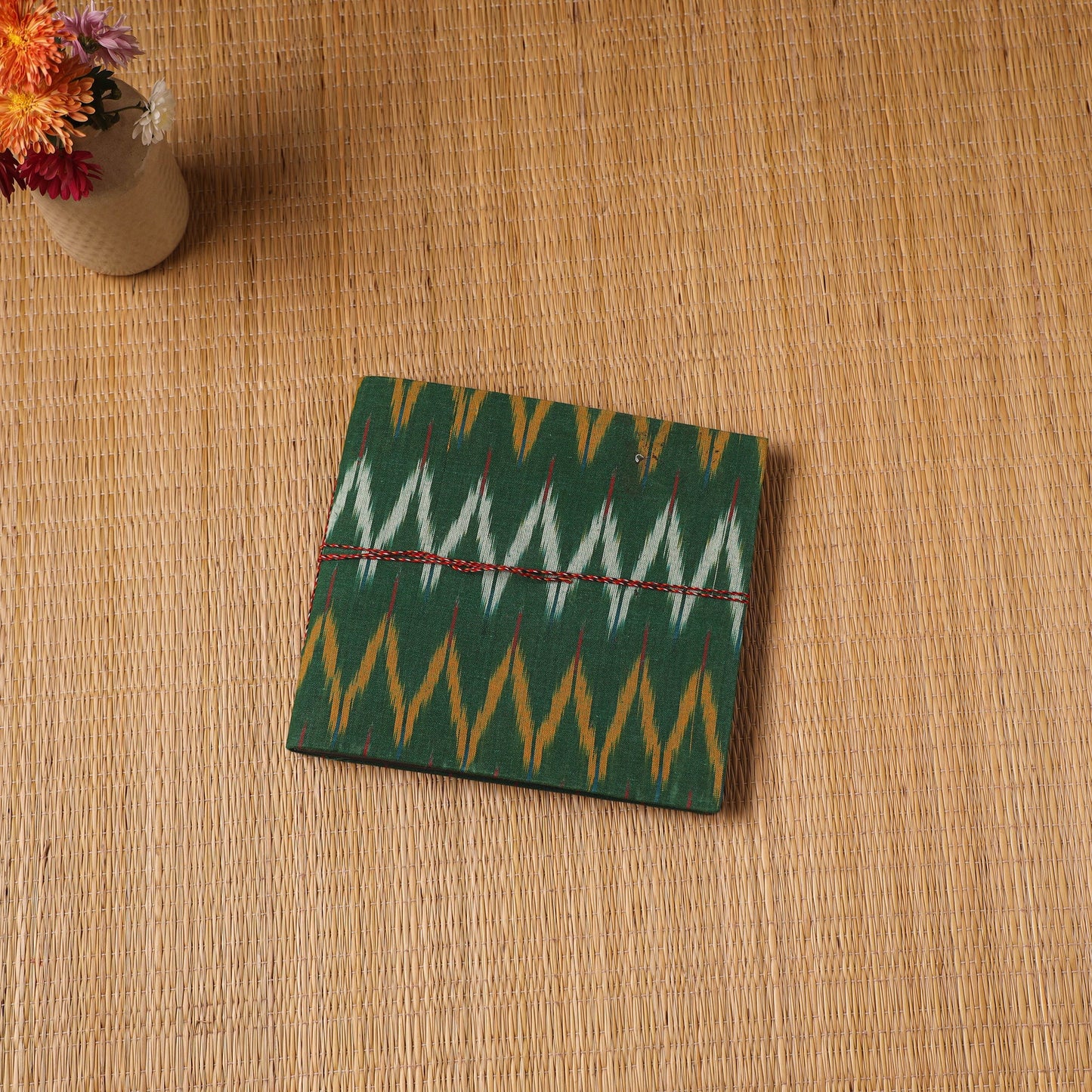 Pochampally ikat fabric cover handmade paper photo album (9