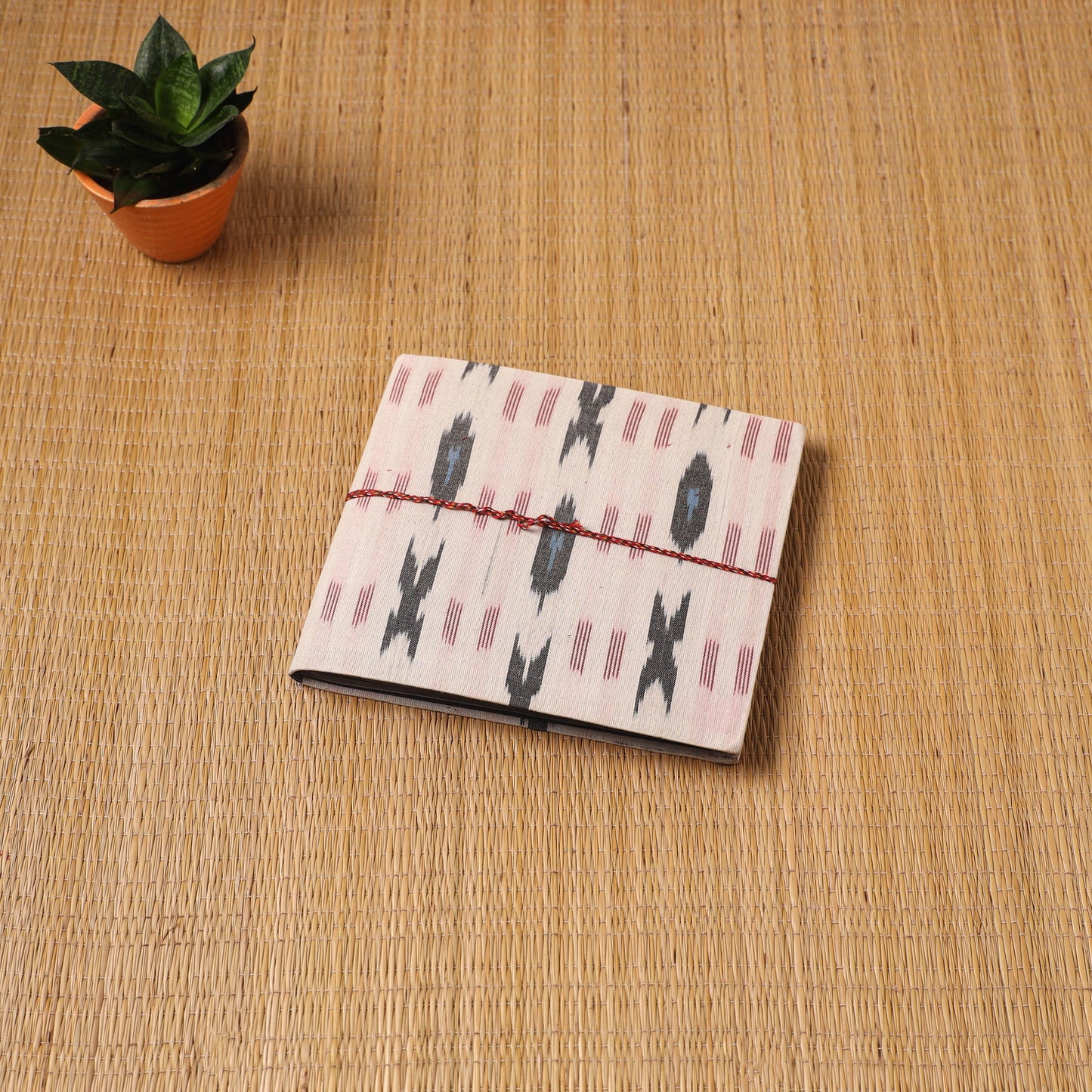 Pochampally ikat fabric cover handmade paper photo album (9