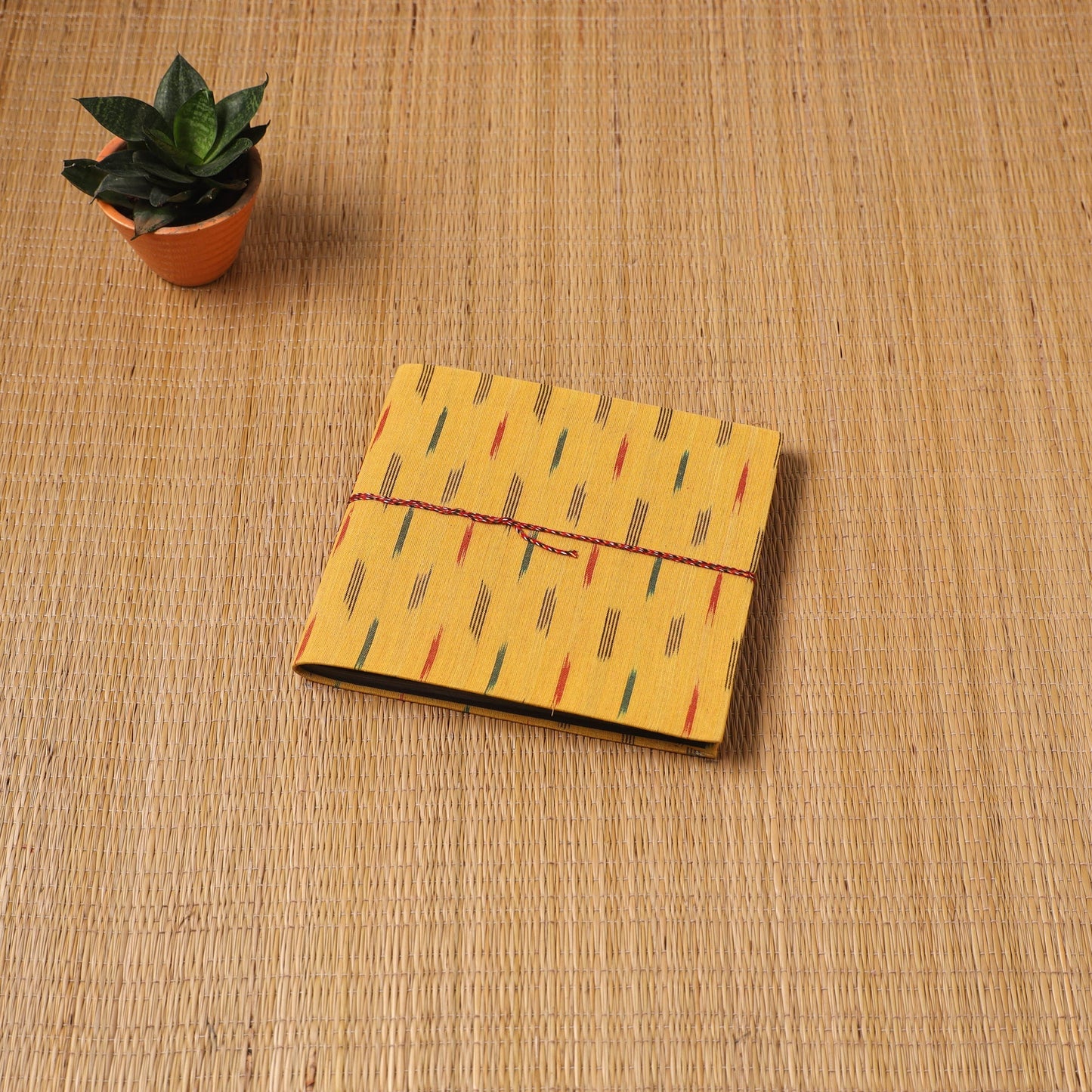 Pochampally ikat fabric cover handmade paper photo album (9