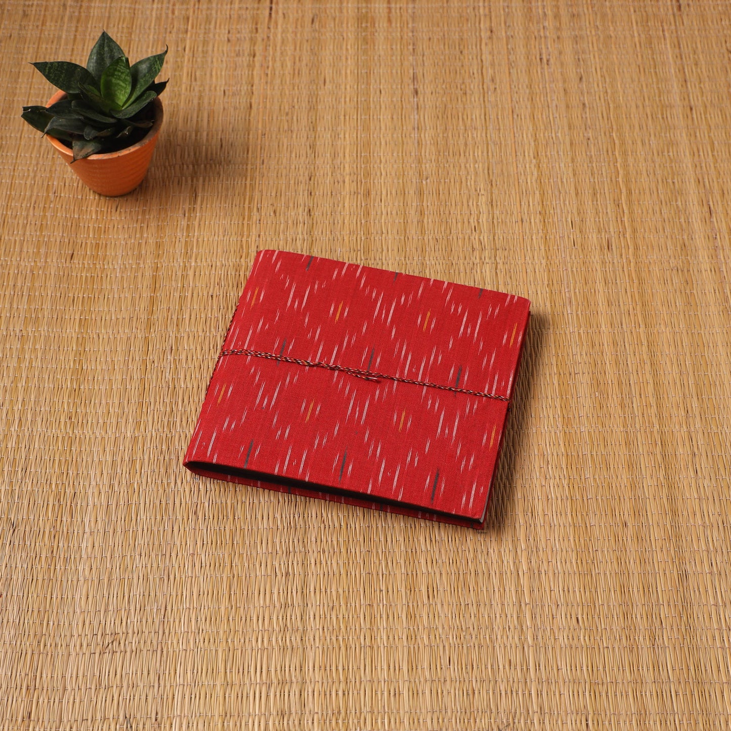 Pochampally ikat fabric cover handmade paper photo album (9