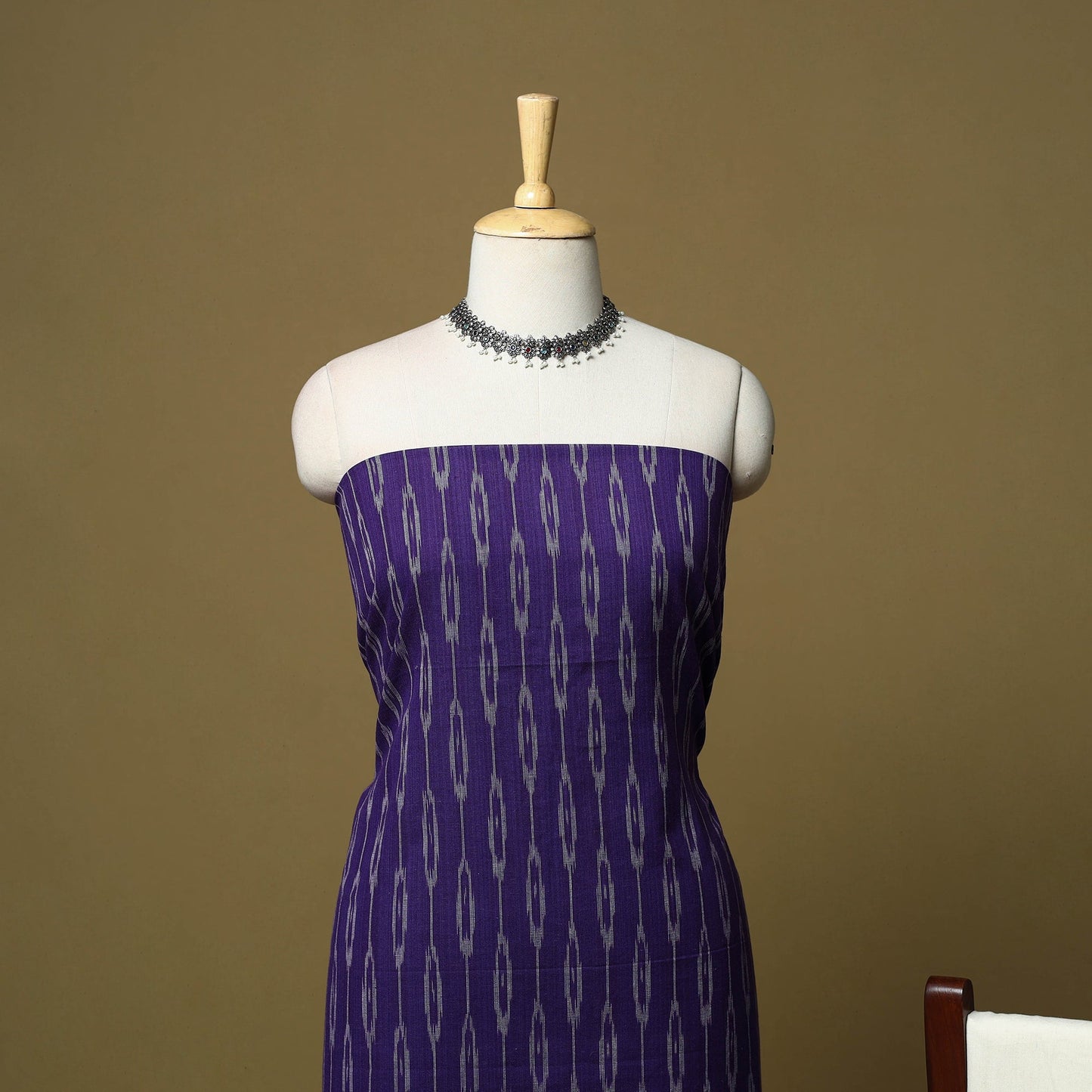 Pochampally ikat handloom cotton 3pc unstitched dress