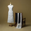Pochampally ikat handloom cotton 3pc unstitched dress