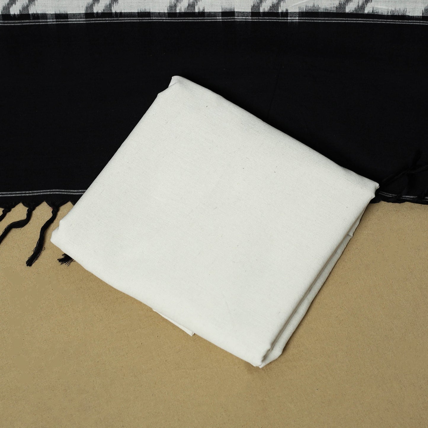 Pochampally ikat handloom cotton 3pc unstitched dress