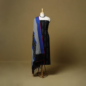 Pochampally ikat handloom cotton 3pc unstitched dress
